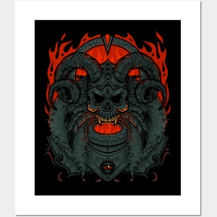 Demon Skull Devil Inside Me Posters and Art